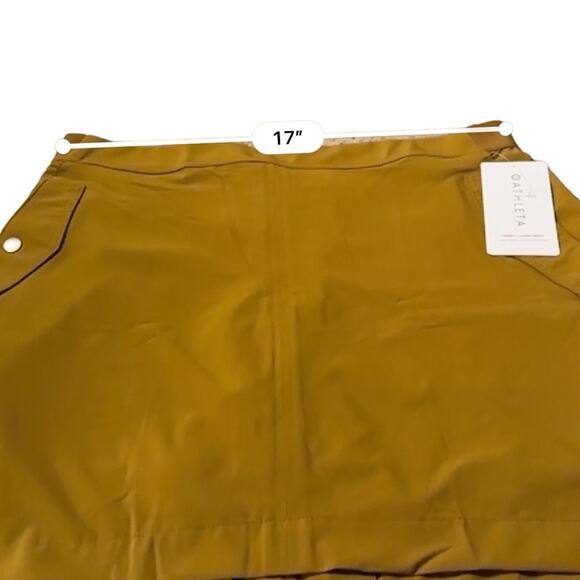 Athleta Vienna Jupe Cargo Skort in Brass Yellow Size 16 Plus NEW - Picture 9 of 10